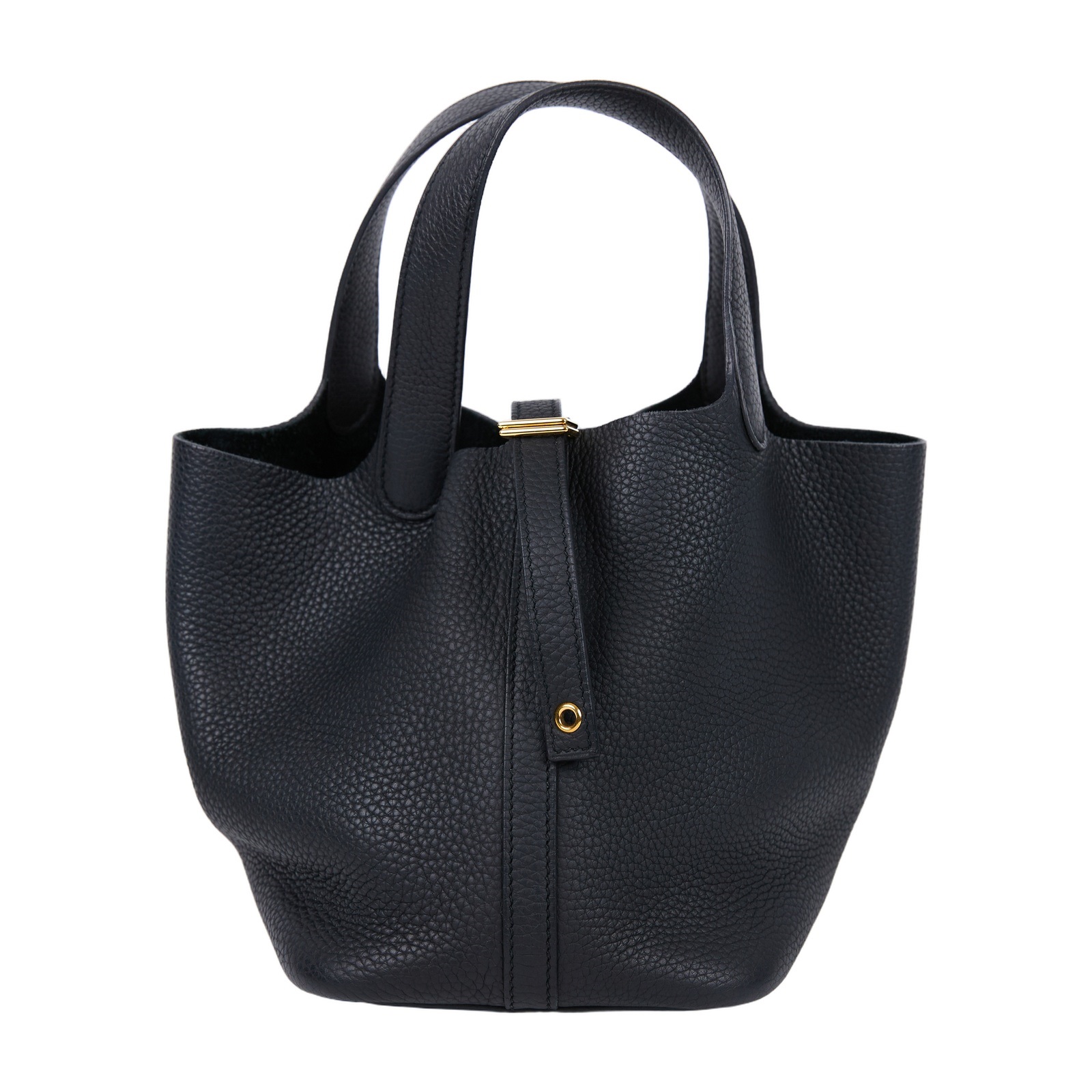愛馬仕 Hermes Picotin Lock 18 菜籃子包 金色五金 黑色 H056289CC89 /Y FM 010 PM  原廠盒子/鎖組/購買證明