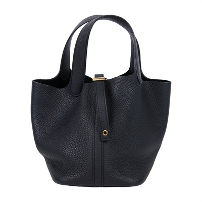 愛馬仕 Hermes Picotin Lock 18 菜籃子包 金色五金 黑色 H056289CC89 /Y FM 010 PM  原廠盒子/鎖組/購買證明
