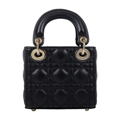 迪奧 CHRISTIAN DIOR Lady Dior 微型包 手提 肩背包 S0856ONGE  原廠盒子/防塵袋/購買證明/背帶/保證卡