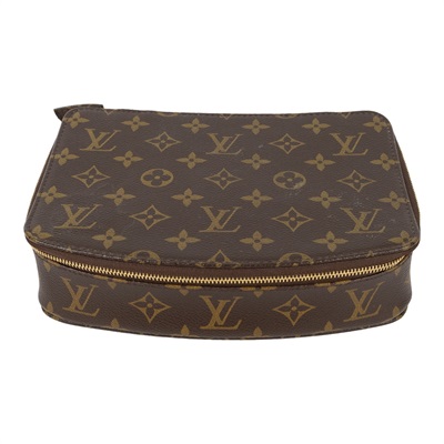 路易威登 LOUIS VUITTON 老花 Monogram 珠寶 飾品盒 M47350 原花珠寶收納盒 原廠盒子/購買證明/鎖頭