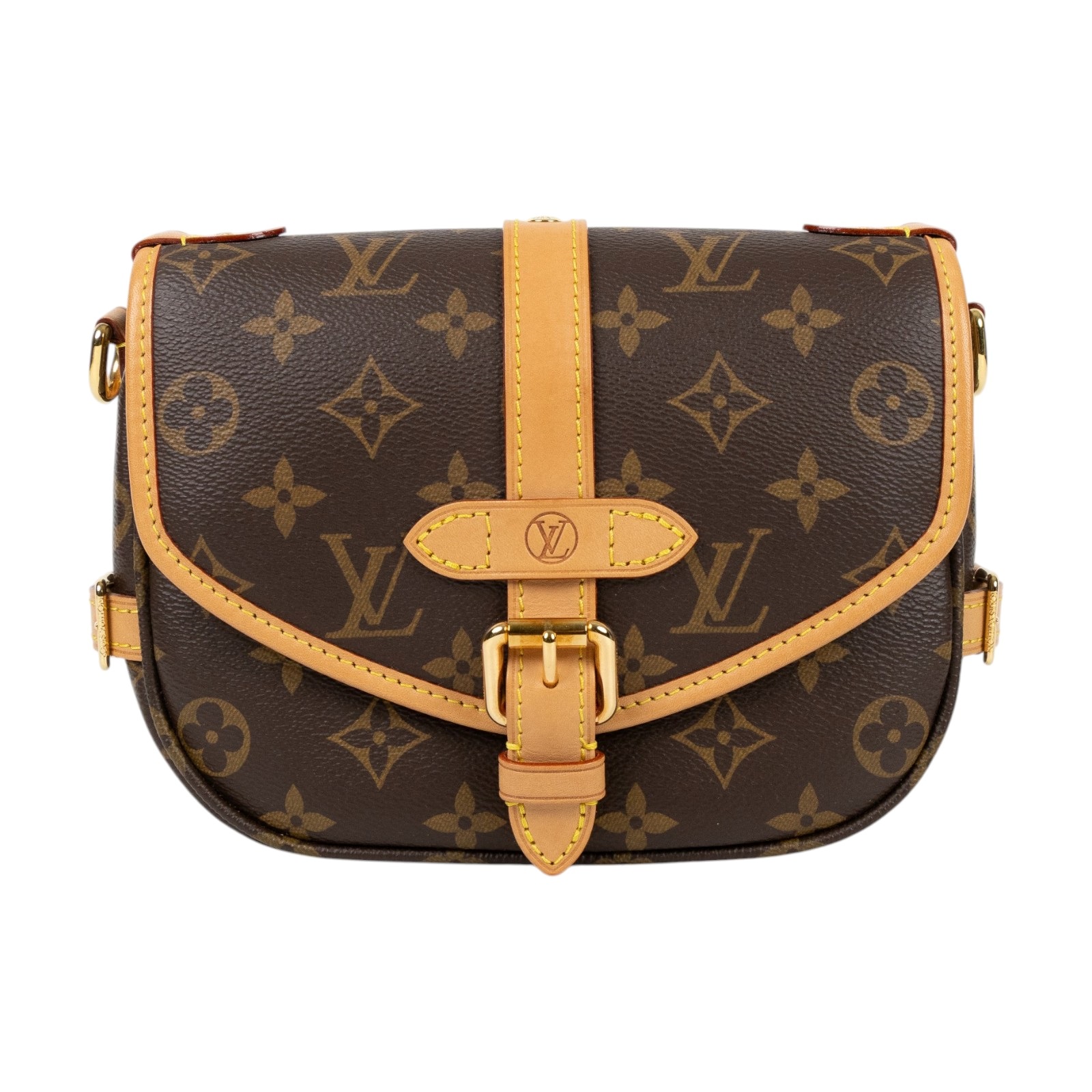 路易威登 LOUIS VUITTON Saumur BB  手提 馬鞍斜背包 M46740 晶片款 原花Saumur BB肩背包 防塵袋/背帶2