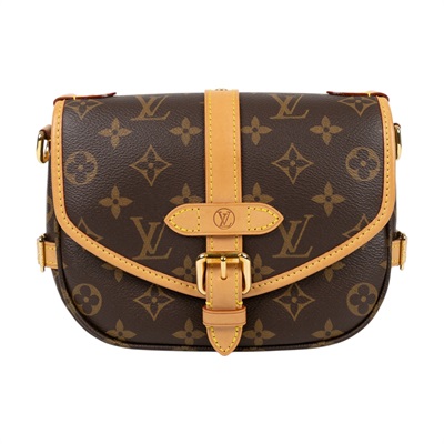 路易威登 LOUIS VUITTON Saumur BB  手提 馬鞍斜背包 M46740 晶片款 原花Saumur BB肩背包 防塵袋/背帶2