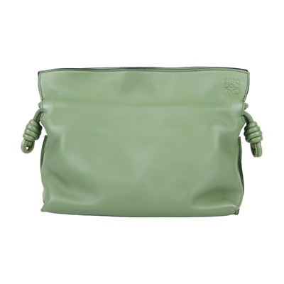 羅意威 LOEWE Mini Flamenco clutch 小牛皮 迷你 肩背包  綠FLAMENCO MINI 防塵袋