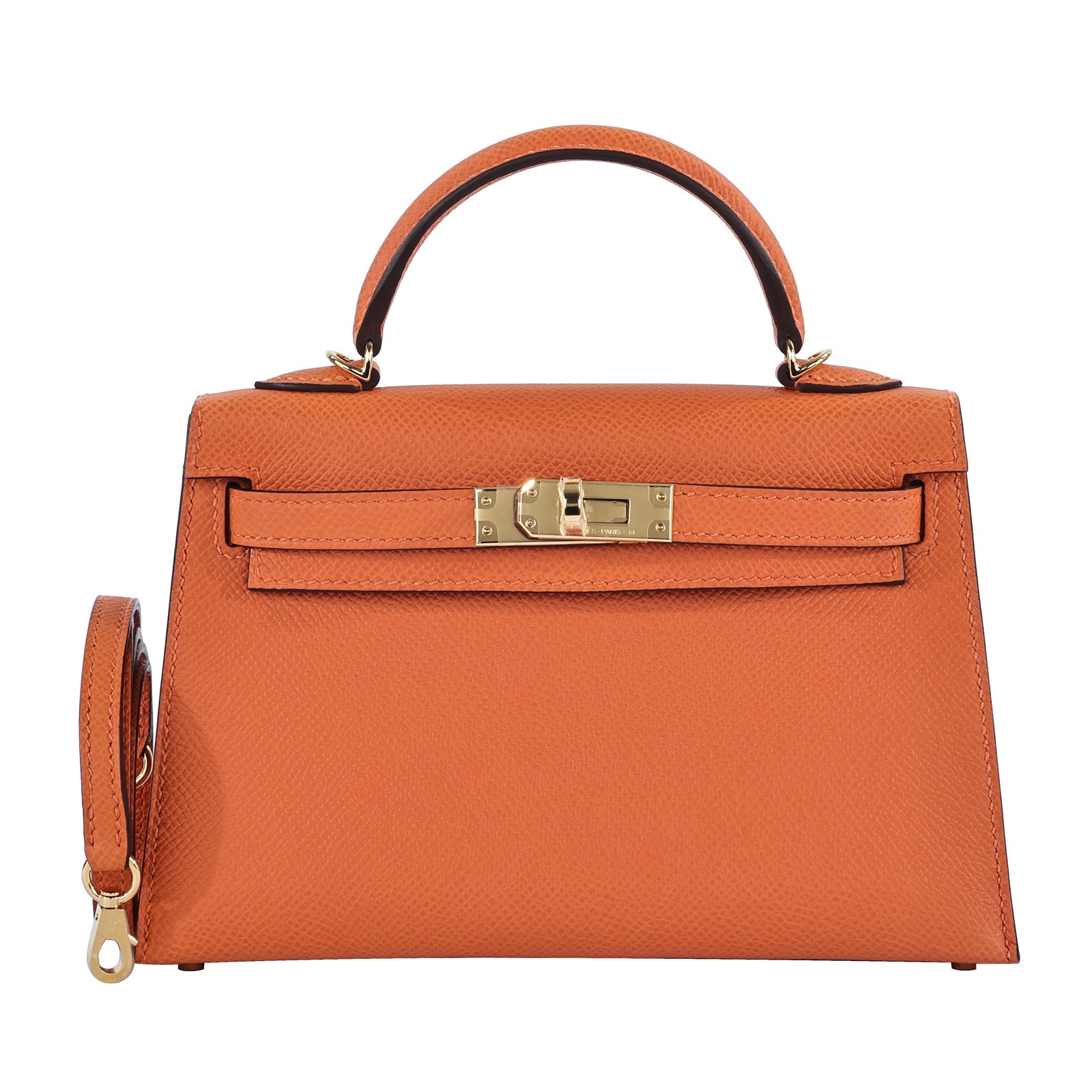 愛馬仕 Hermes Kelly Bag 凱莉包 mini KLM W FI 838 GG  原廠盒子/防塵袋2/背帶