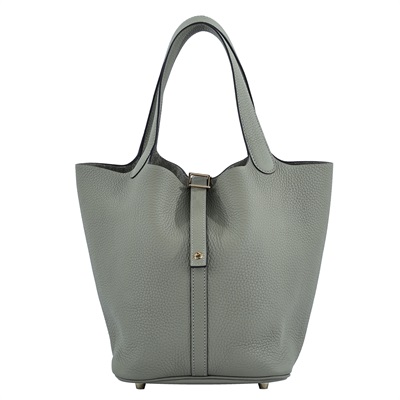 愛馬仕 Hermes Picotin Lock 22 菜籃子包 PT22 U MI 011 IA U刻 鼠尾草灰金扣PICOTIN22 原廠盒子/防塵袋2/鎖組