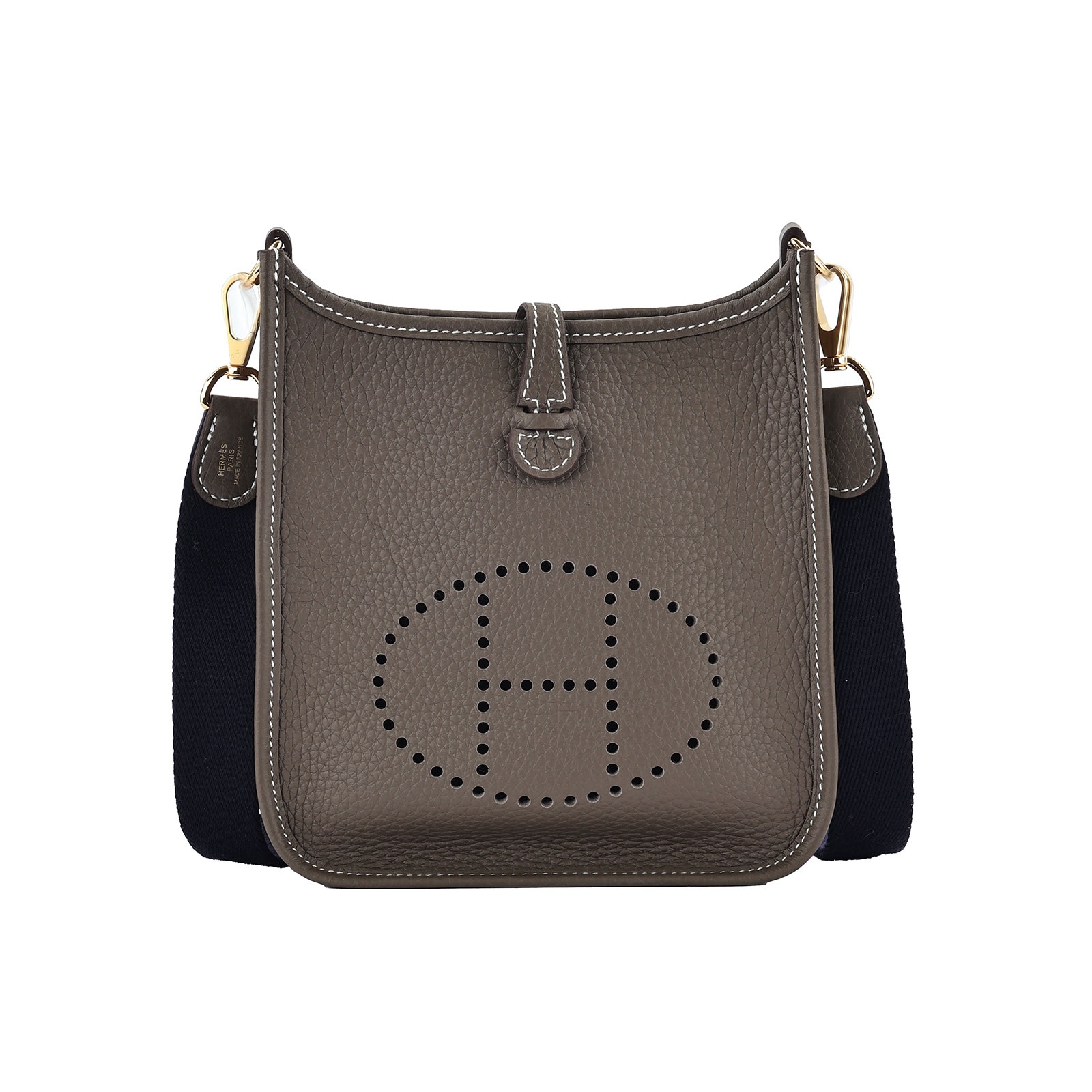 愛馬仕 Hermes Evelyne Bag 伊芙琳包 TPM EVTPM U MN 010 KD  原廠盒子/防塵袋2/背帶