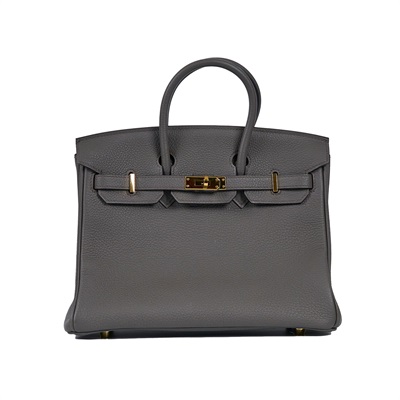 愛馬仕 Hermes Birkin Bag 柏金包 25 BK25 H041344CC/U PY 311 BT  原廠盒子/防塵袋2/購買證明/雨衣/鎖組