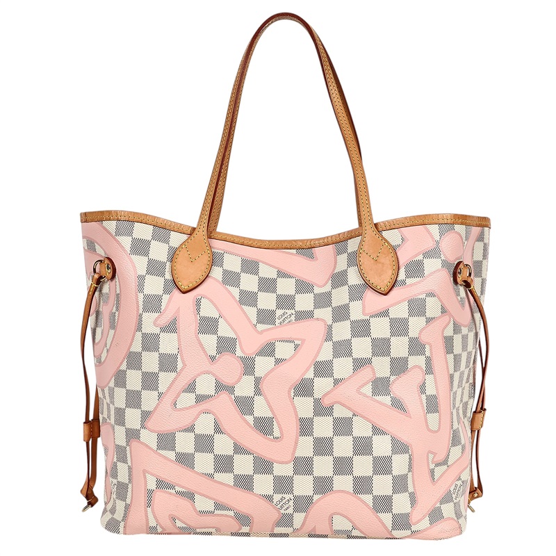 路易威登 LOUIS VUITTON Neverfull MM 粉棋盤格 N41050 粉棋盤格NEVERFULL MM 內袋