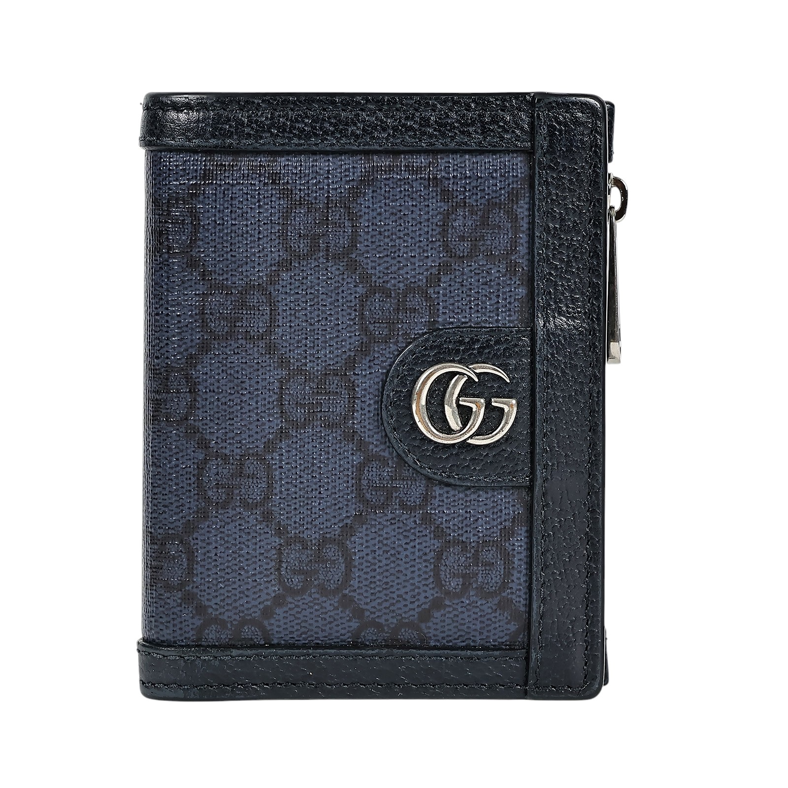 古馳 GUCCI Ophidia 760238 藍原花對折短夾 原廠盒子/防塵袋