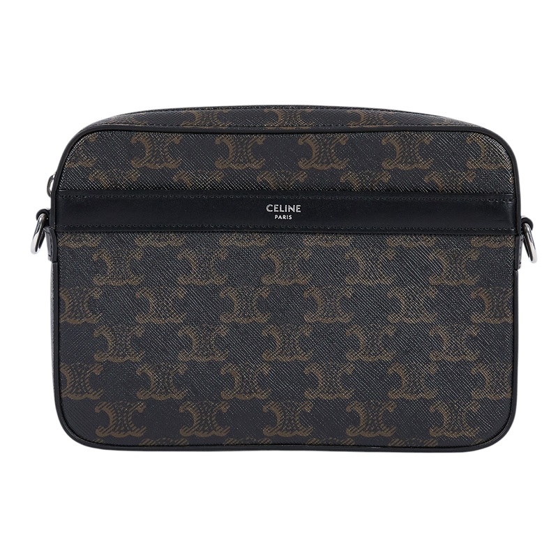 思琳 CELINE 標誌印花 郵差包 小型 113942EVJ 原花相機包 防塵袋/背帶