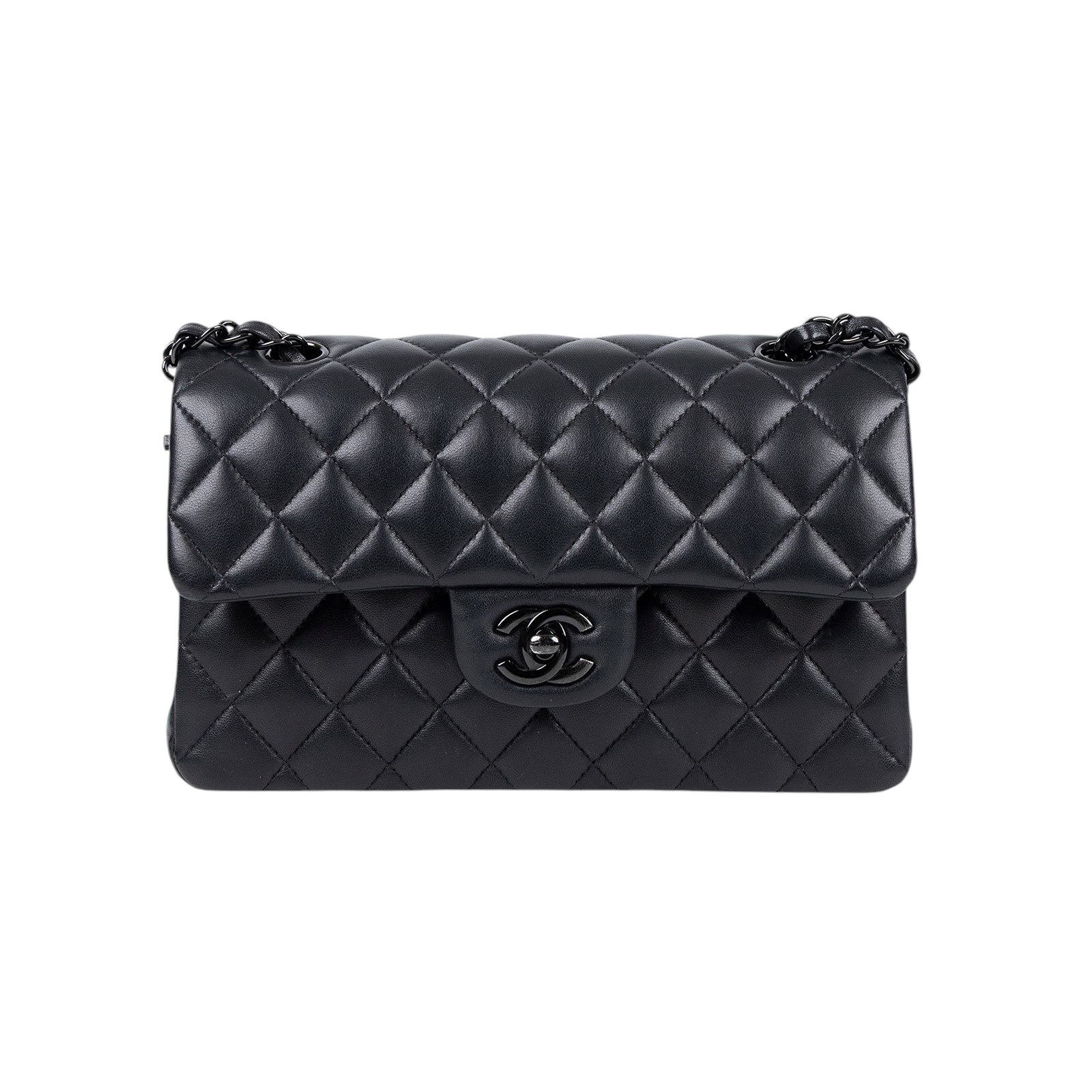 香奈兒 CHANEL CF 經典 小型 口蓋包 A01113 晶片款 黑羊SO BLACK COCO23 原廠盒子/防塵袋/購買證明