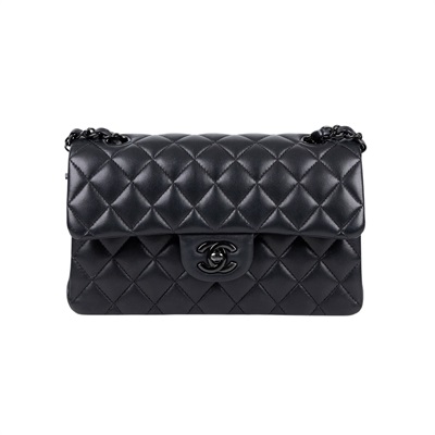香奈兒 CHANEL CF 經典 小型 口蓋包 A01113 晶片款 黑羊SO BLACK COCO23 原廠盒子/防塵袋/購買證明