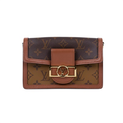 路易威登 LOUIS VUITTON Dauphine 鏈帶錢包 M68746 晶片款 原花DAUPHINE WOC 原廠盒子/防塵袋/背帶/購買證明