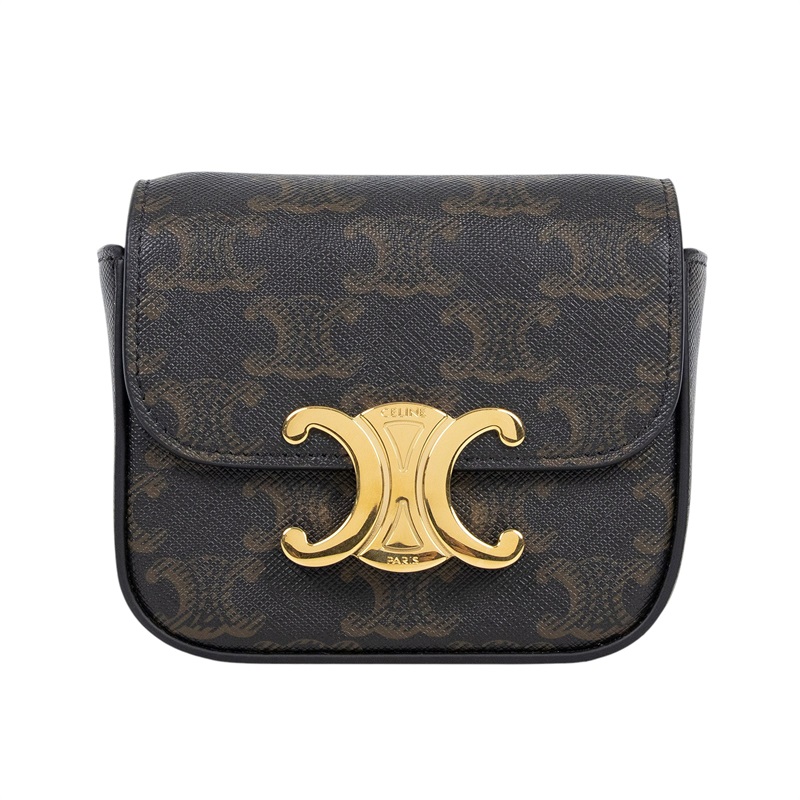 思琳 CELINE Claude 牛皮革 迷你 手袋 10I512DQB 凱旋TRIOMPHE MINI 原廠盒子/防塵袋/購買證明