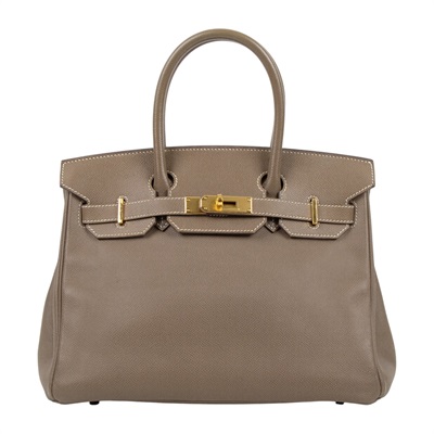 愛馬仕 Hermes Birkin Bag 柏金包 30 BK30 DIS 279 GH D刻 大象灰BIRKIN30 防塵袋/鎖組/雨衣