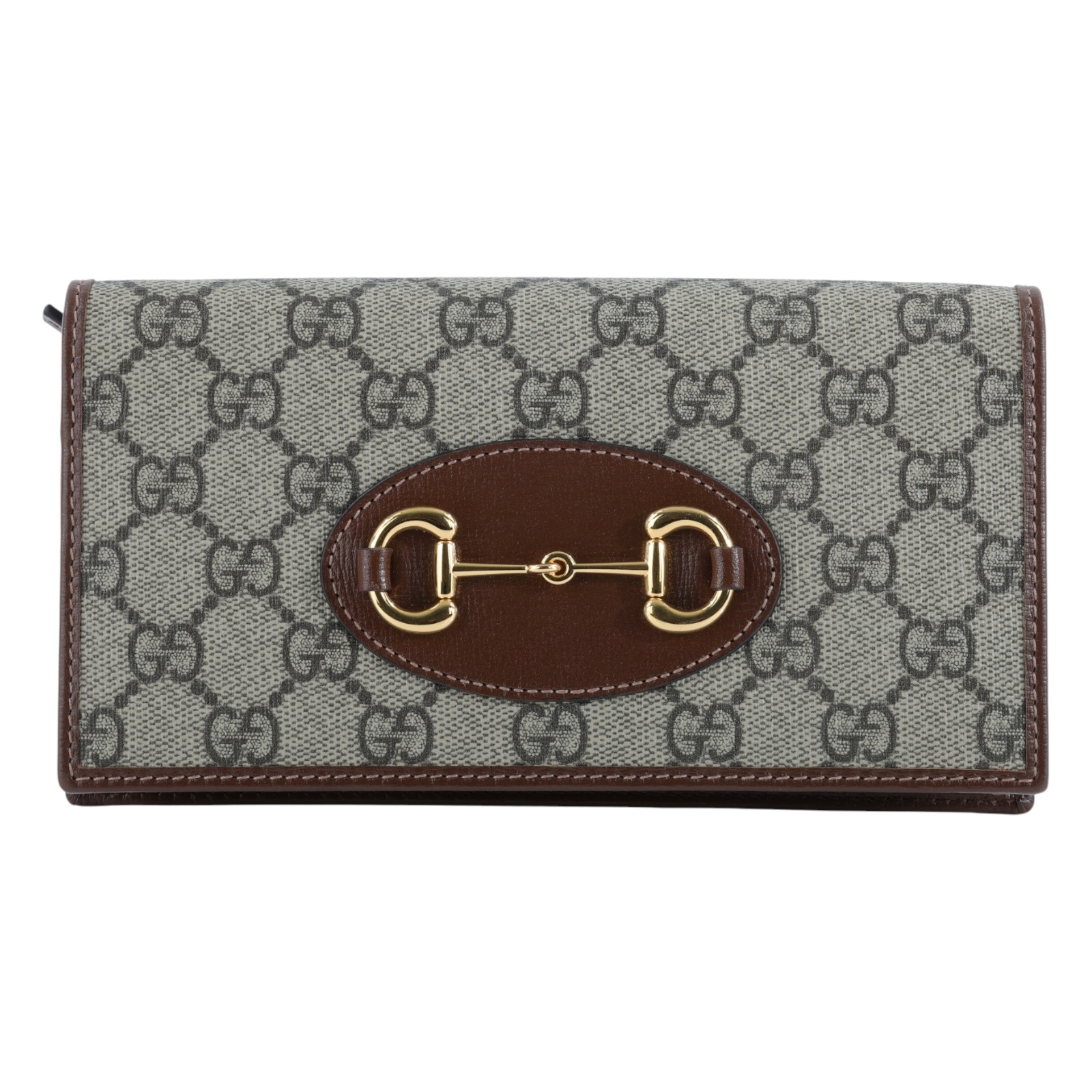 古馳 GUCCI Horsebit 1955 WOC 馬銜釦 金鍊 肩背 斜背 手拿包 621892 92TCG 咖原花1955 WOC 原廠盒子/防塵袋