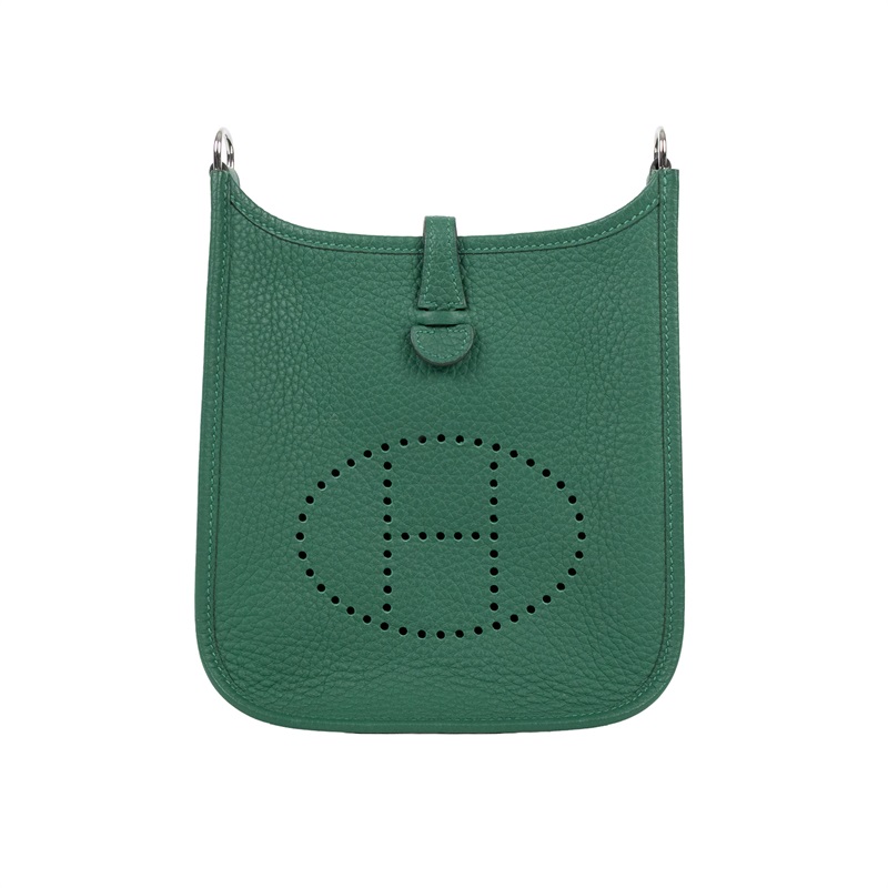 愛馬仕 Hermes Evelyne Bag Mini 伊芙琳包 Evelyne 16 EV16 W MP 009 W刻 綠EVELYNE MINI 背帶