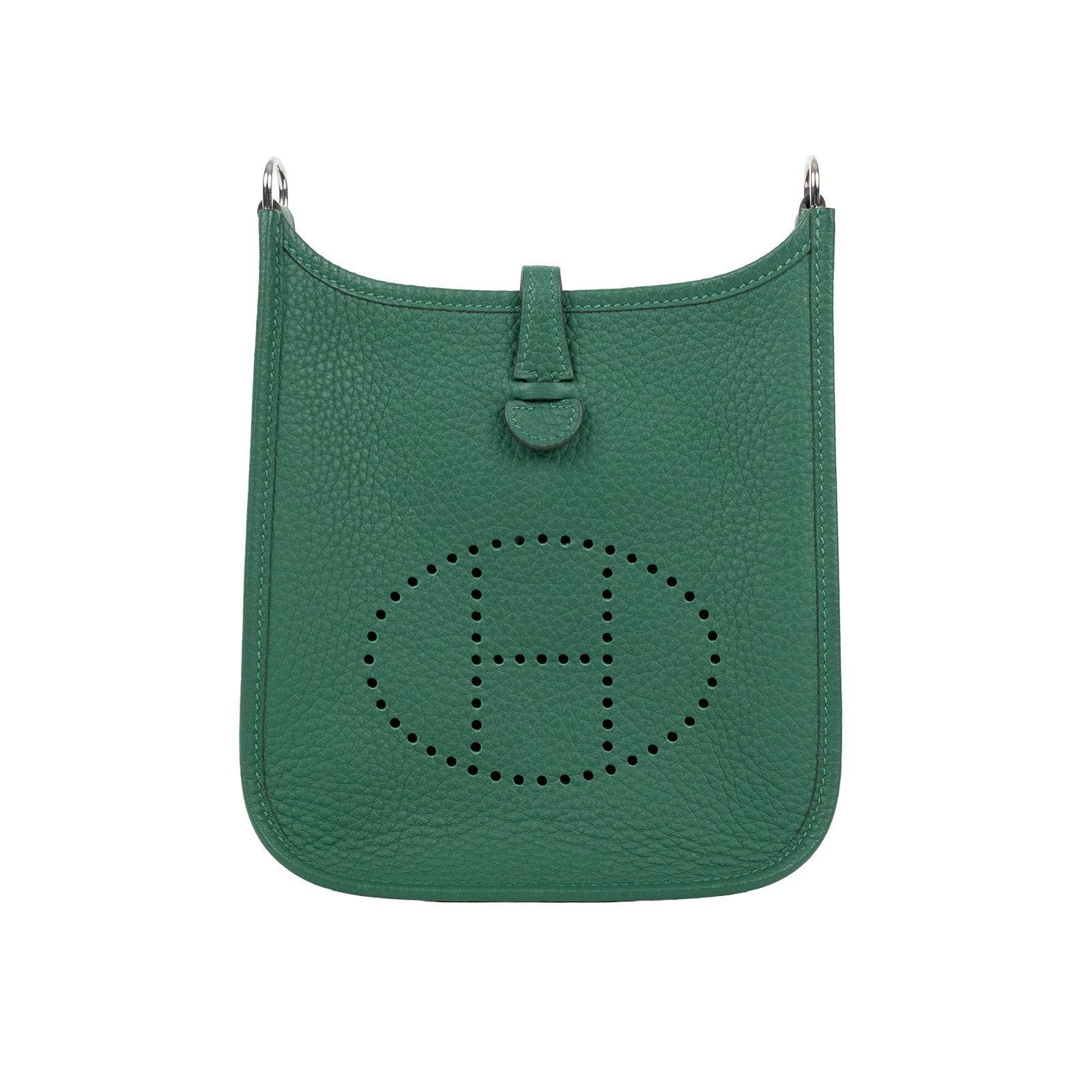 愛馬仕 Hermes Evelyne Bag Mini 伊芙琳包 Evelyne 16 EV16 W MP 009 W刻 綠EVELYNE MINI 背帶
