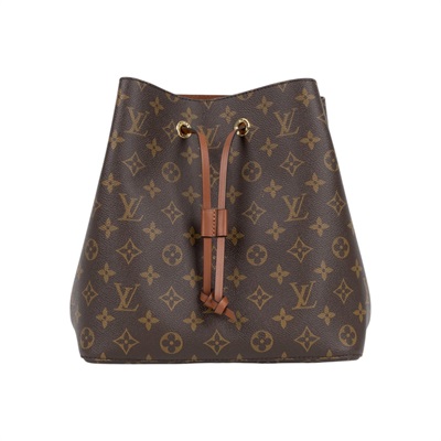 路易威登 LOUIS VUITTON NéoNoé MM 經典帆布 肩背 水桶包 棕色 M44887 晶片款 棕色原花NEONOE 防塵袋/背帶/購買證明