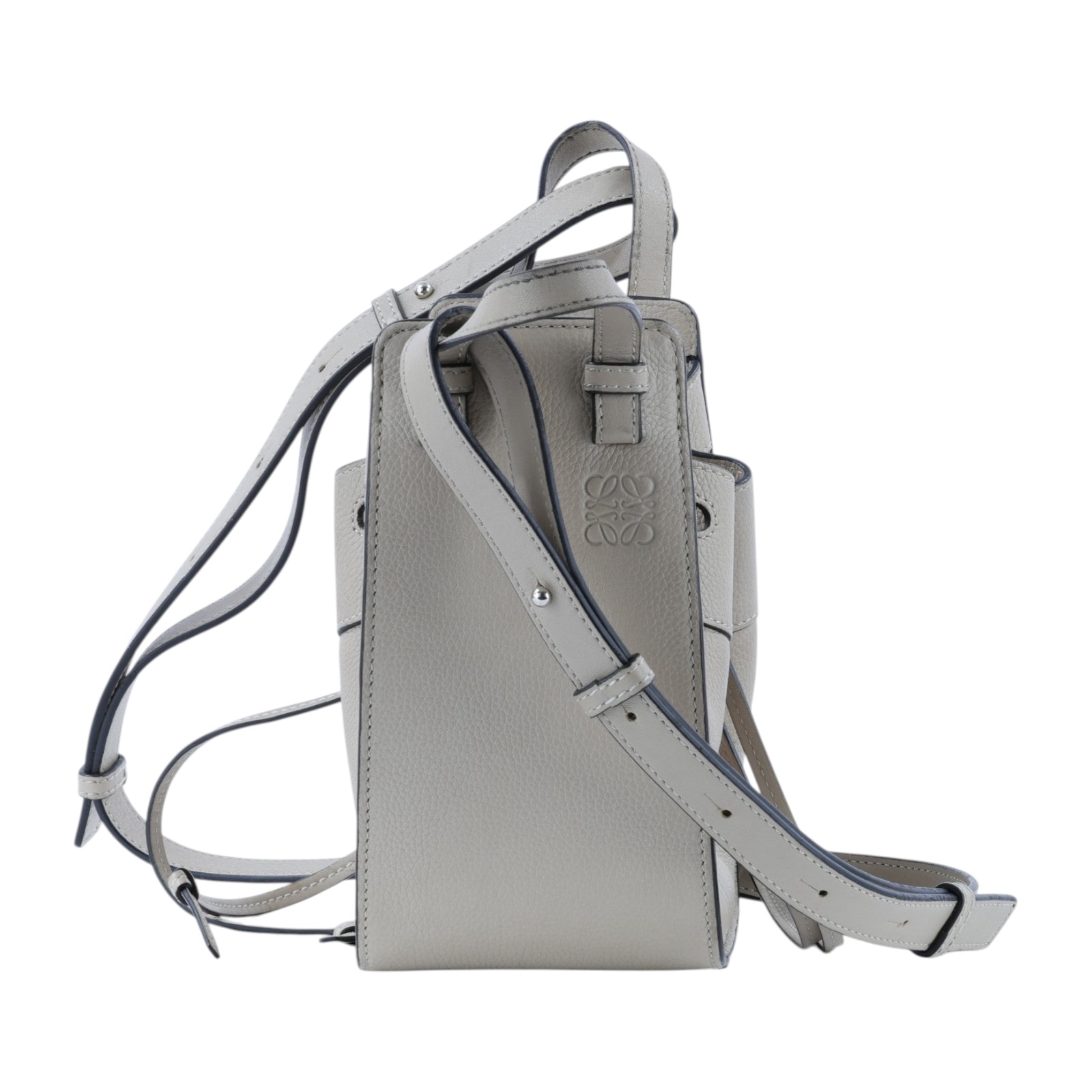 羅意威 LOEWE Mini Hammock drawstring 迷你 小牛皮 肩背 吊床包 A538V07X15 沙色hammock MINI 背帶