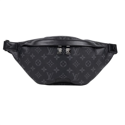 路易威登 LOUIS VUITTON Discovery PM 腰包 Eclipse 黑色 M46035 黑原花腰包 無附屬品