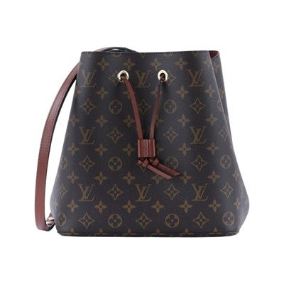 路易威登 LOUIS VUITTON NéoNoé MM 經典帆布 肩背 水桶包 棕色 M44887 晶片款 棕原花NéoNoé MM 原廠盒子/防塵袋/背帶