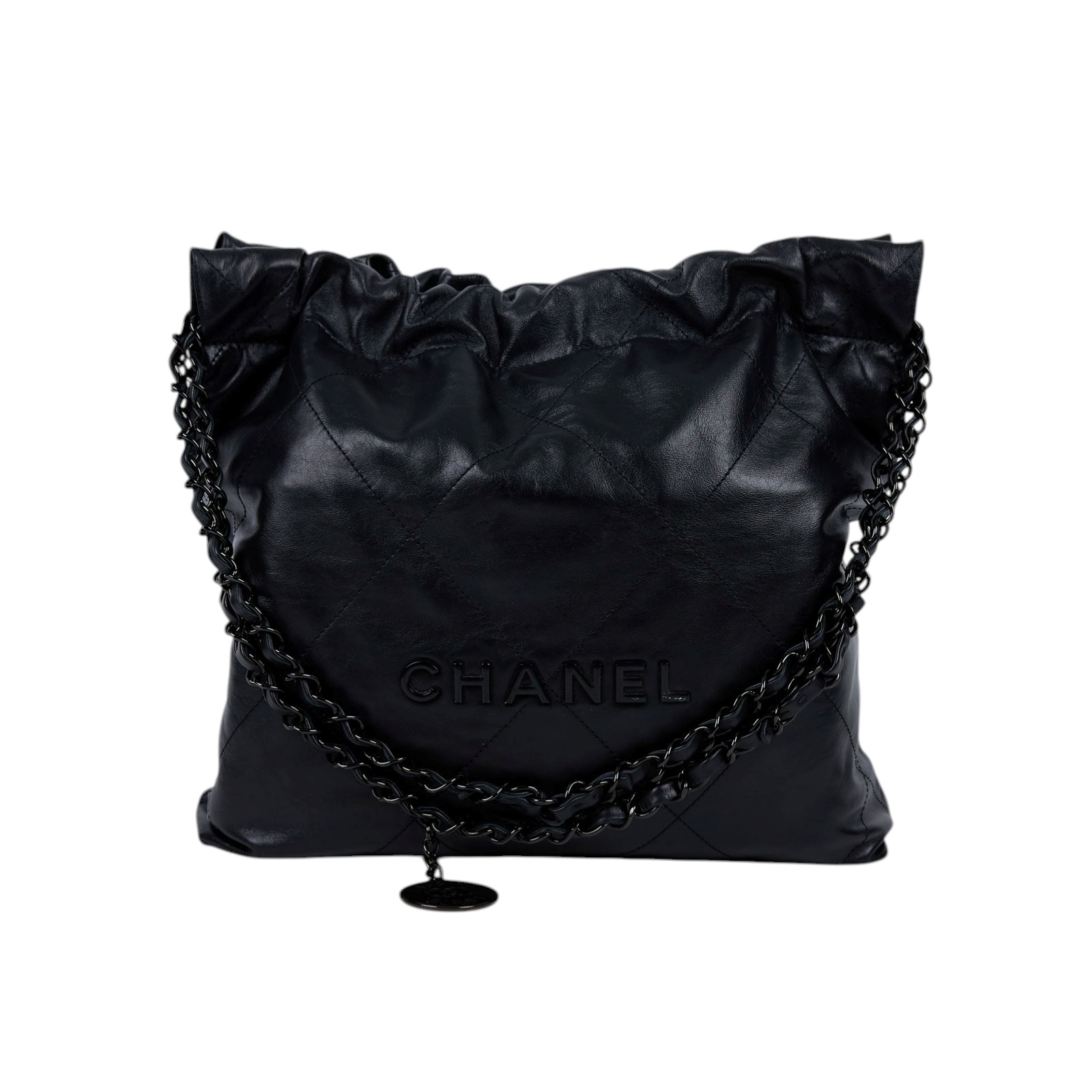 香奈兒 CHANEL 22 小型 束口包 AS3260 晶片款 SO BLACK 22BAG 小號 防塵袋/內袋