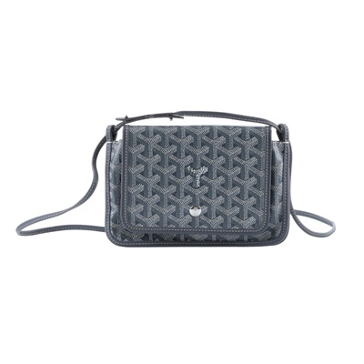 高雅德 GOYARD Plumet Pocket Wallet 肩背 隨身錢包 PLUMETPMLTY 灰PLUMET POCKET 背帶