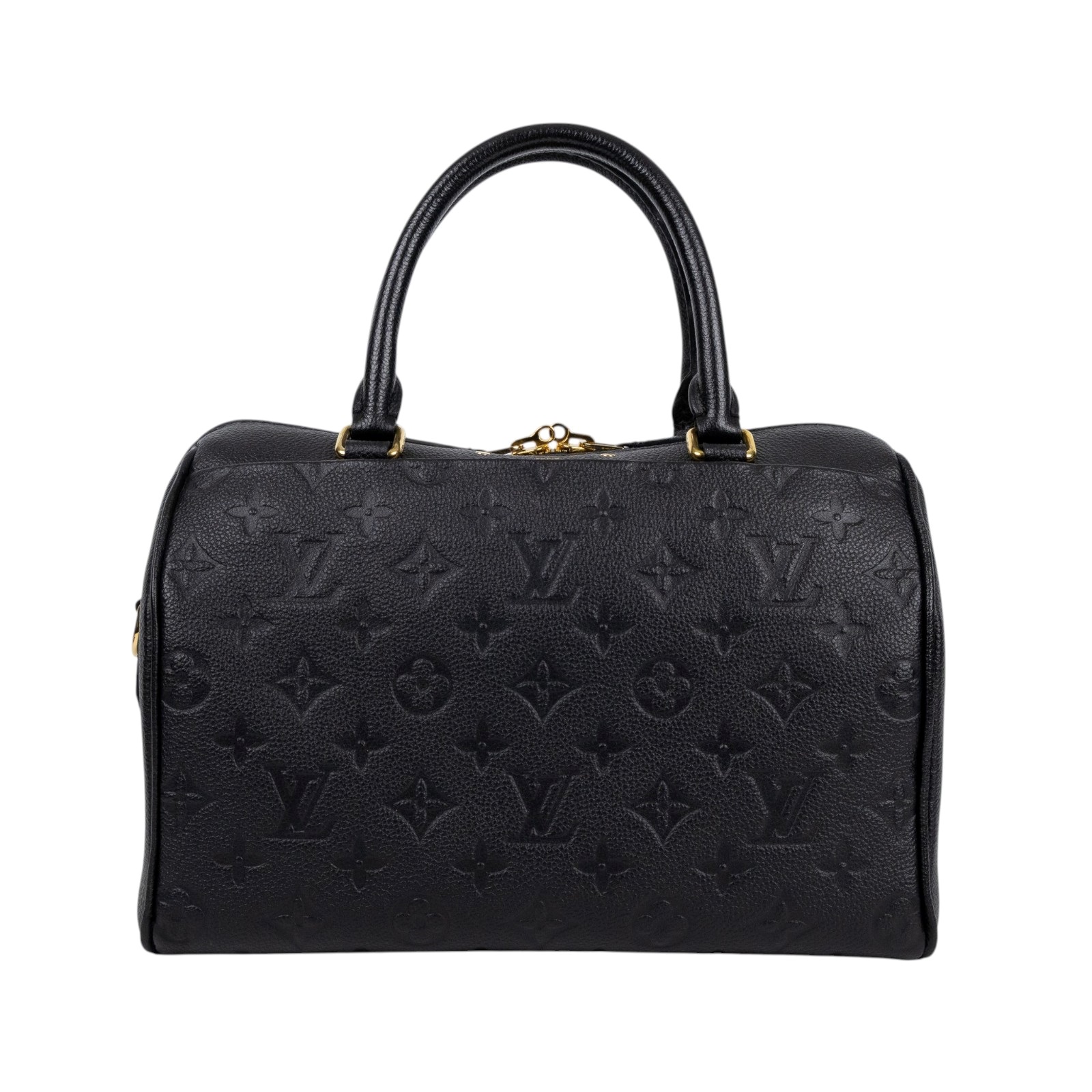 路易威登 LOUIS VUITTON Speedy 25 NM 手提波士頓包 壓紋牛皮 黑色 M42401  防塵袋/背帶/鎖組/購買證明