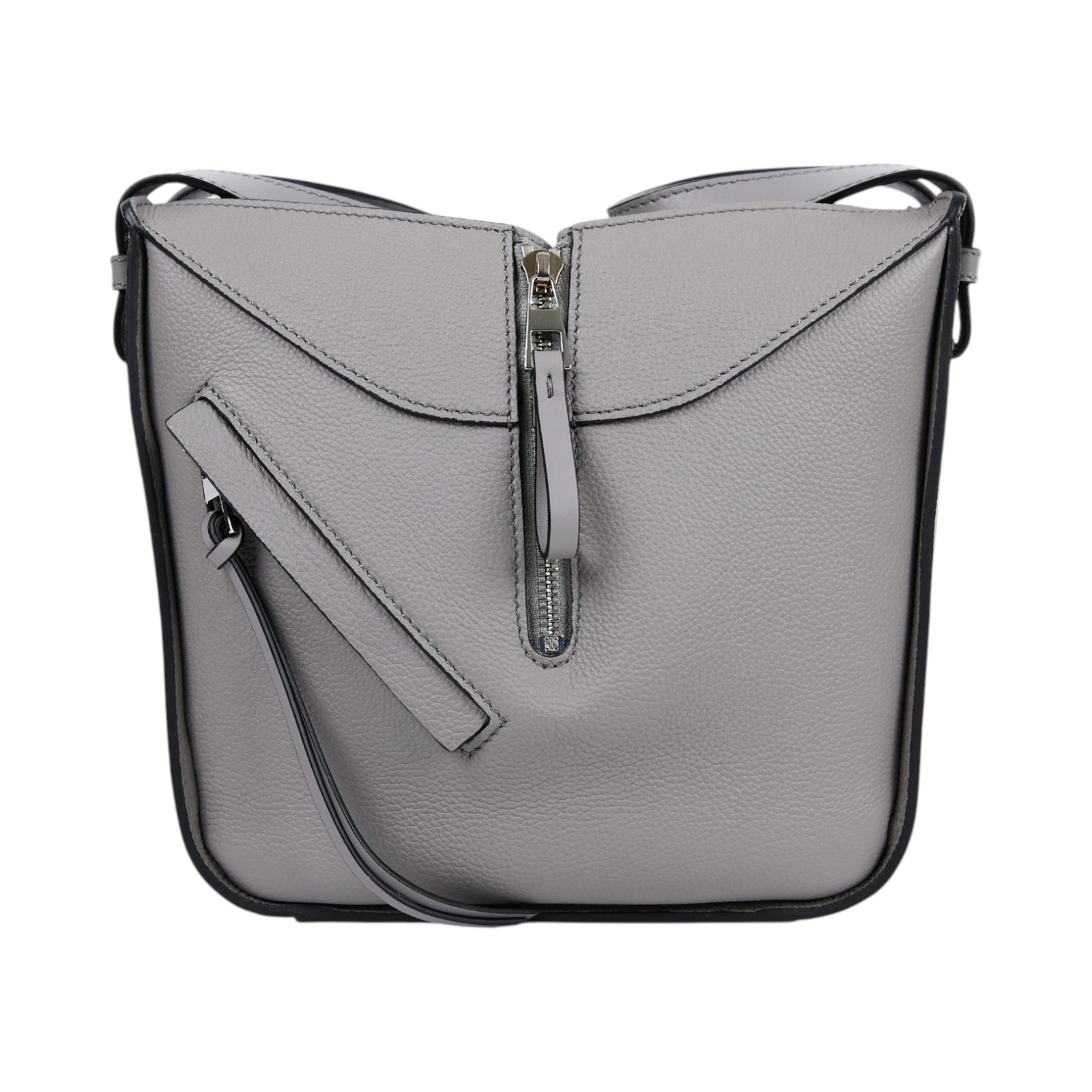 羅意威 LOEWE Compact Hammock bag 小牛皮 肩背 吊床包 A538H13X10 灰HAMMOCK COMPACT 防塵袋/背帶