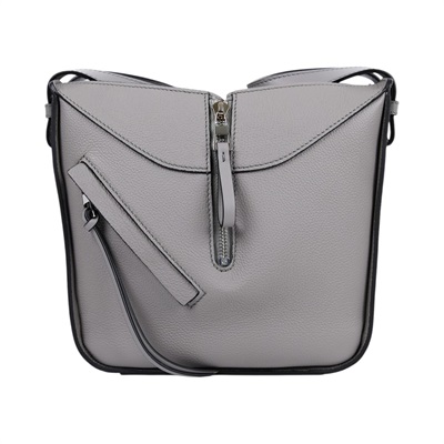 羅意威 LOEWE Compact Hammock bag 小牛皮 肩背 吊床包 A538H13X10 灰HAMMOCK COMPACT 防塵袋/背帶
