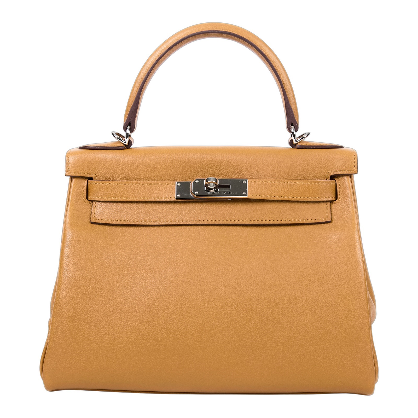愛馬仕 Hermes Kelly Bag 凱莉包 28 KL28 Y MM 474 NN Y刻 棕粉雙色KELLY 28 防塵袋/背帶/鎖組