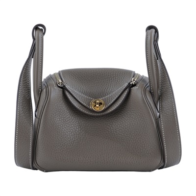 愛馬仕 Hermes Lindy 琳迪包 迷你 大象灰色 金色五金 H079086CC18 /U CT062 TT  原廠盒子/防塵袋/購買證明影本