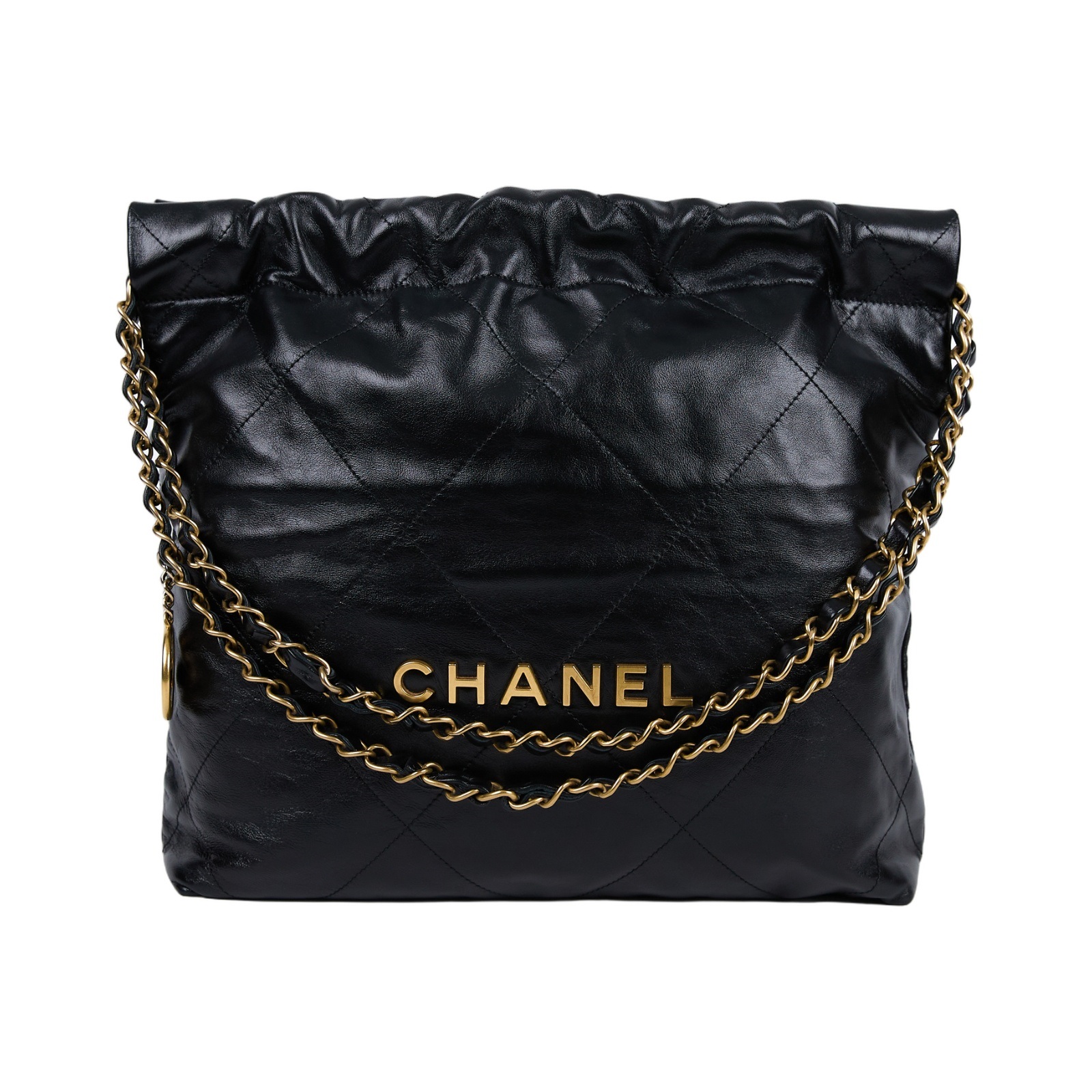 香奈兒 CHANEL 22 小型 流浪包 肩背包 AS3260 B19059 晶片款 黑金22包 小號 防塵袋/內袋/購買證明