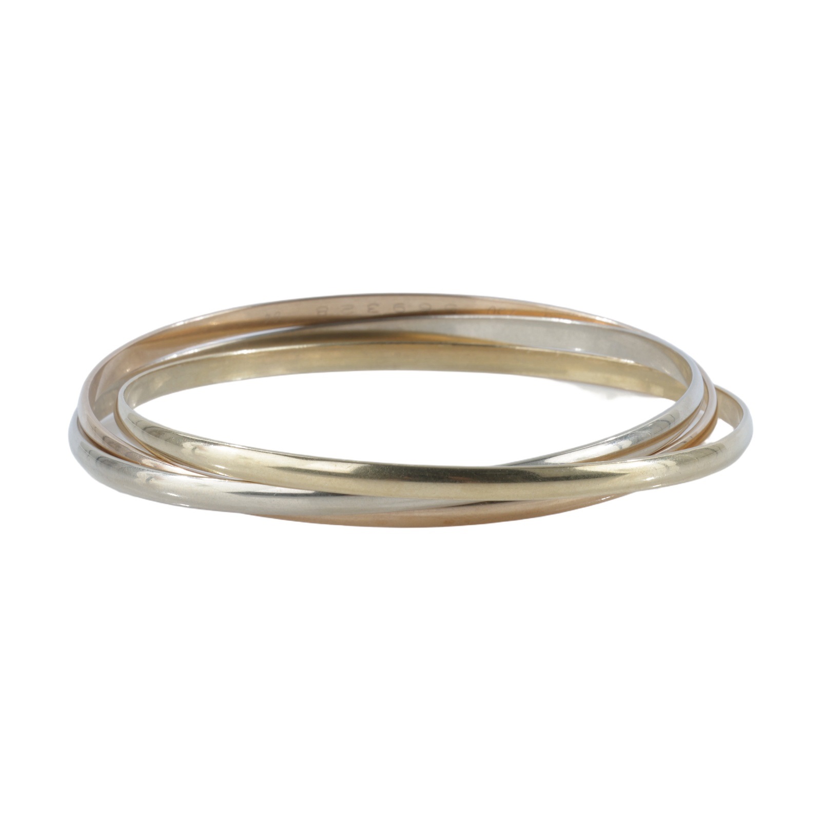 卡地亞 CARTIER Trinity 手環 經典款  18K TRINITY三色手環#64 原廠盒子/保證卡