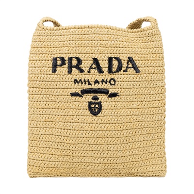 普拉達 PRADA 拉菲草 編織 托特包 肩背包 1BC184_2A2T 草編托特包 防塵袋