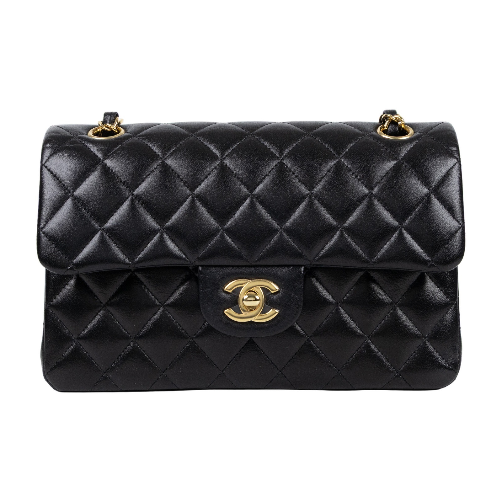 香奈兒 CHANEL CF 經典 小型 口蓋包 A01113 Y01295 晶片款 黑金羊COCO23 原廠盒子/防塵袋/購買證明影本