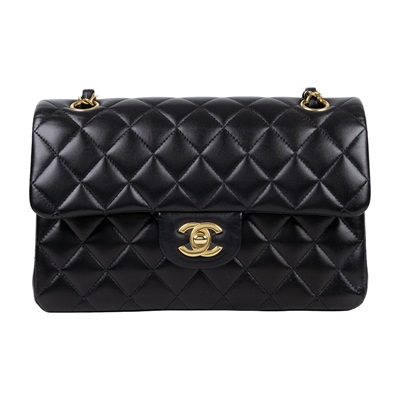 香奈兒 CHANEL CF 經典 小型 口蓋包 A01113 Y01295 晶片款 黑金羊COCO23 原廠盒子/防塵袋/購買證明影本