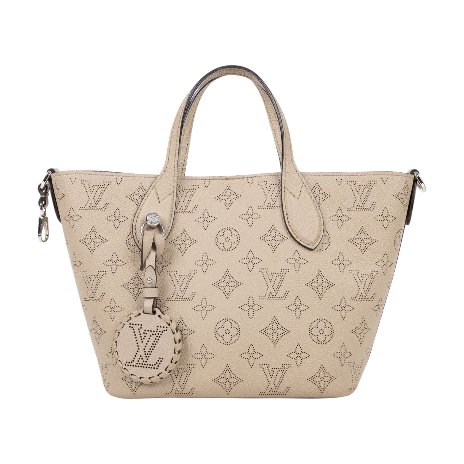 路易威登 LOUIS VUITTON Blossom PM 手提袋 灰色 M21849 晶片款  原廠盒子/防塵袋/背帶/內袋/吊飾/購買證明/發票