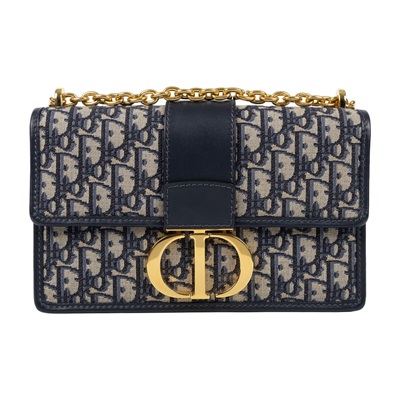 迪奧 CHRISTIAN DIOR 30 Montaigne 鏈帶 肩背手提包 M9208UTZQ 藍緹花蒙田30鏈帶包 防塵袋/保證卡