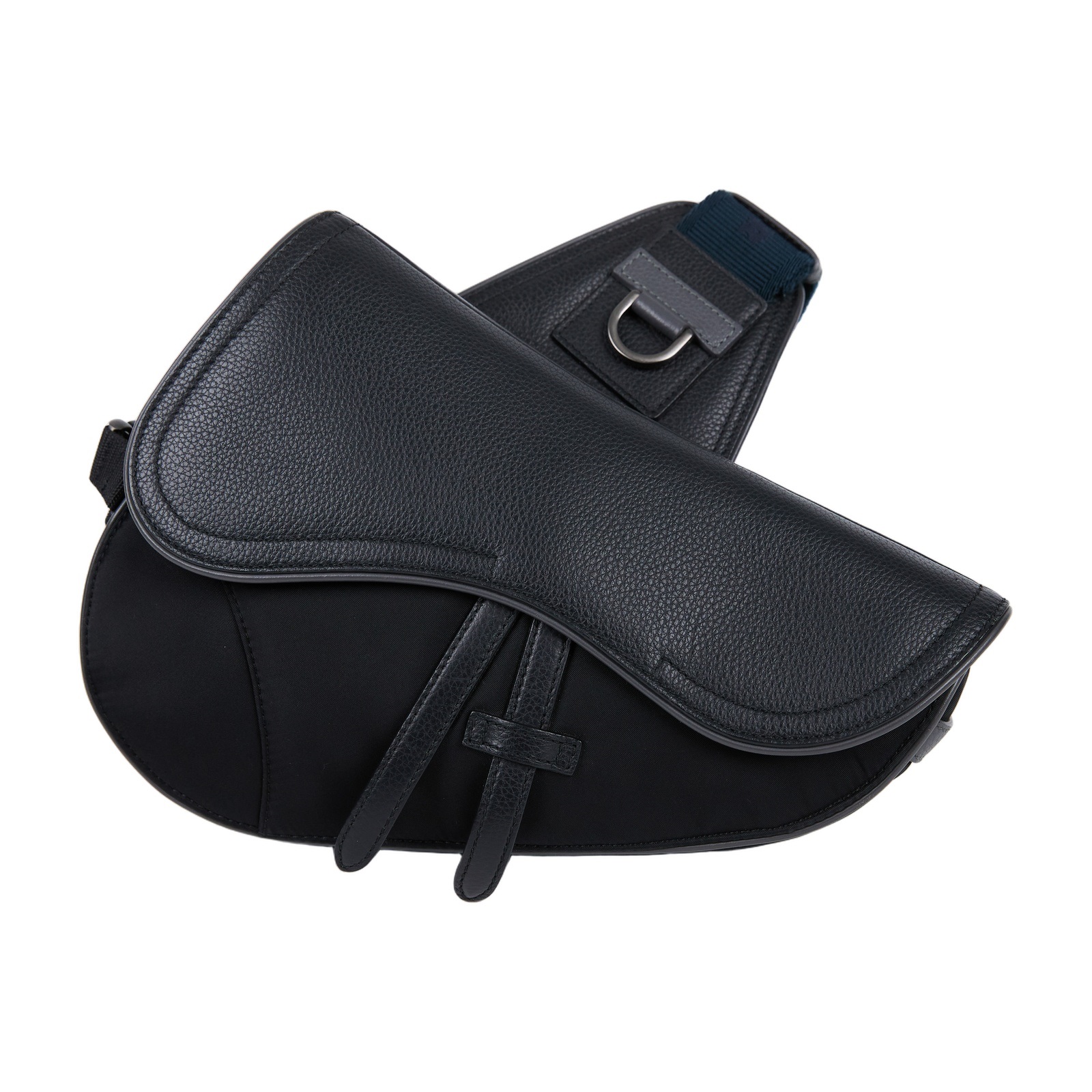 迪奧 CHRISTIAN DIOR Saddle Sacai 馬鞍包 肩背包 1ADCA374USC 黑Dior x Sacai馬鞍包 無附屬品