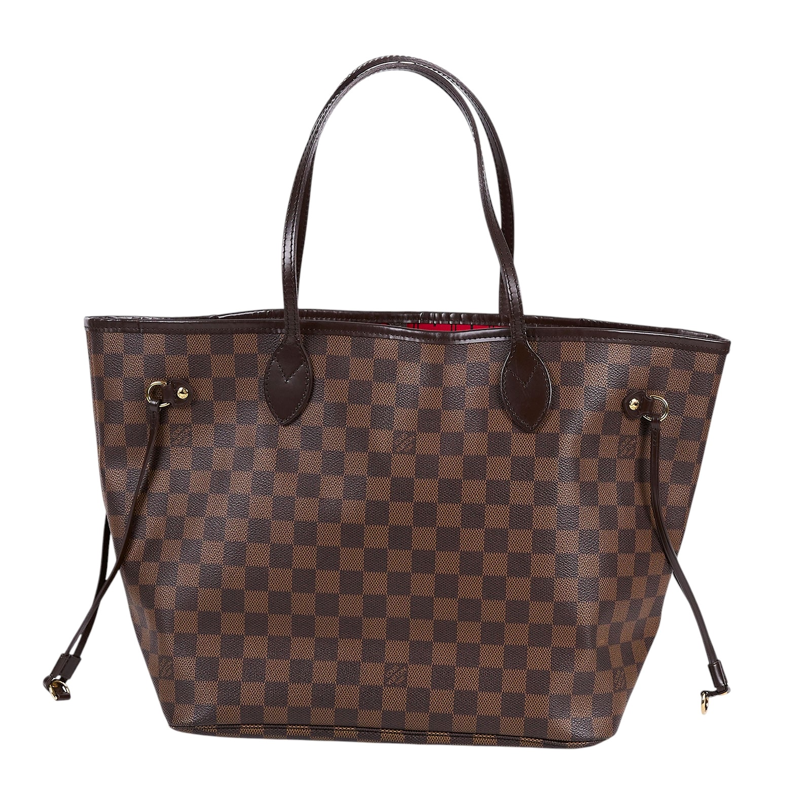 路易威登 LOUIS VUITTON 棕棋盤 Neverfull MM 托特包 N51105 棋盤格NEVERFULL MM 防塵袋