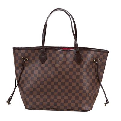 路易威登 LOUIS VUITTON 棕棋盤 Neverfull MM 托特包 N51105 棋盤格NEVERFULL MM 防塵袋