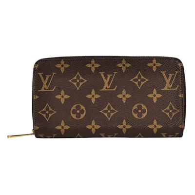路易威登 LOUIS VUITTON 拉鏈錢包 Monogram帆布 桃紅色 M41895 原花內拚紅拉鍊長夾 防塵袋/原廠盒子
