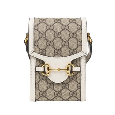 古馳 GUCCI 馬銜扣 1955 迷你袋 625615 白拼GG紋1955手機包 防塵袋