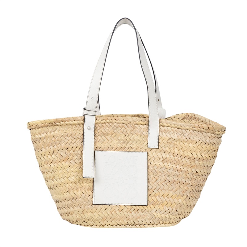 羅意威 LOEWE 中型 手工編織包 A223S92X04 白草編包MEDIUM 防塵袋