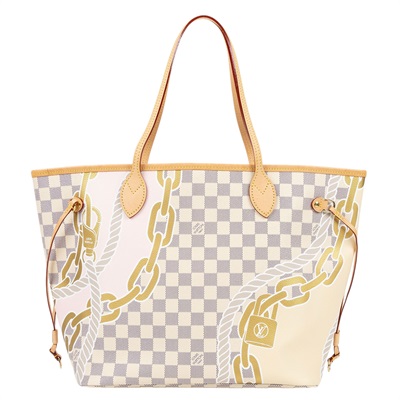 路易威登 LOUIS VUITTON Neverfull MM 托特包 限定款 N40471 晶片款  原廠盒子/防塵袋/購買證明正本