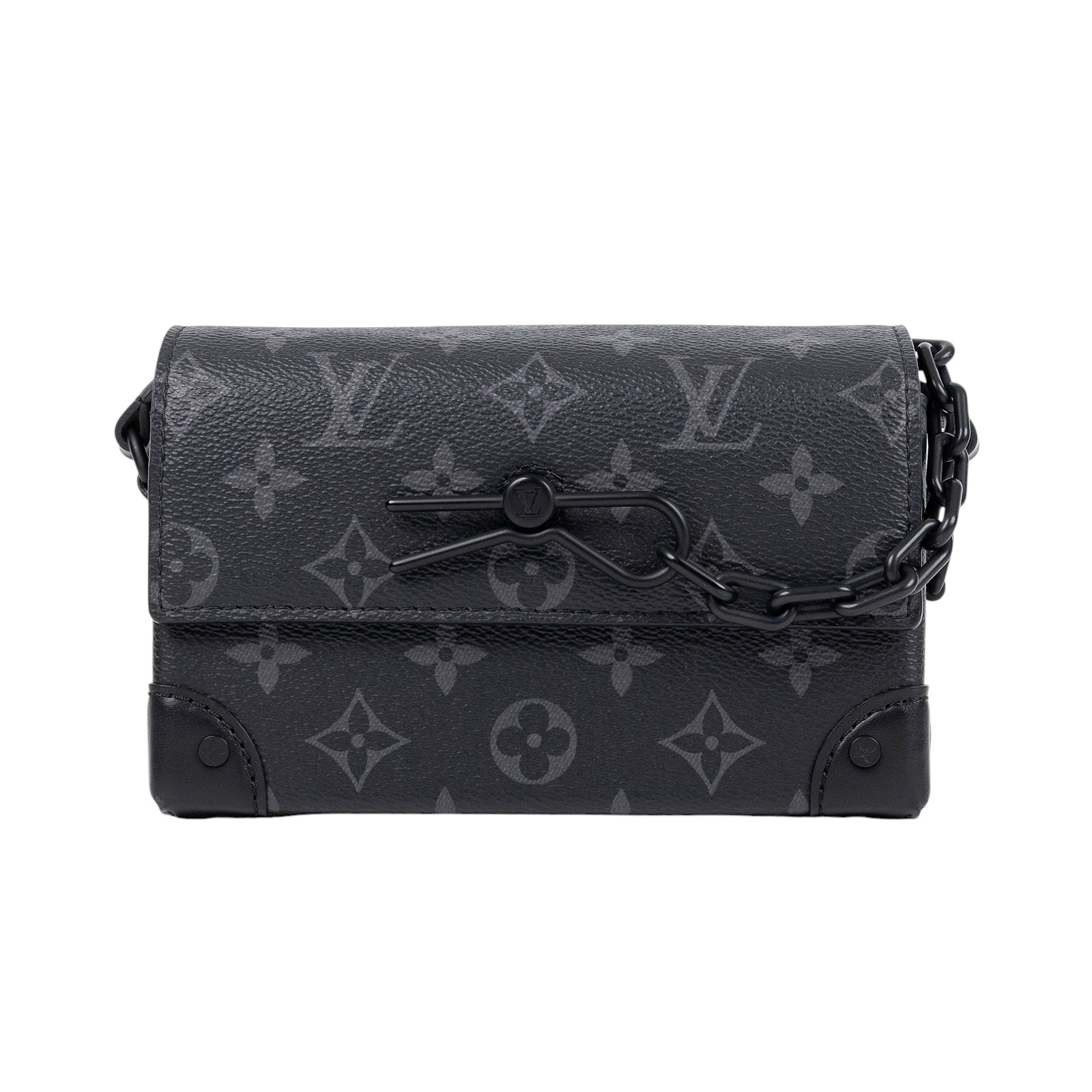 路易威登 LOUIS VUITTON Steamer 隨身錢包 肩背 M81783 晶片款 黑原花STEAMER 原廠盒子/防塵袋