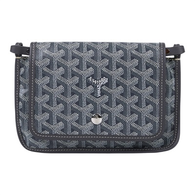 高雅德 GOYARD Plumet Pocket Wallet 肩背 隨身錢包 PLUMETPMLTY 灰PLUMET 防塵袋