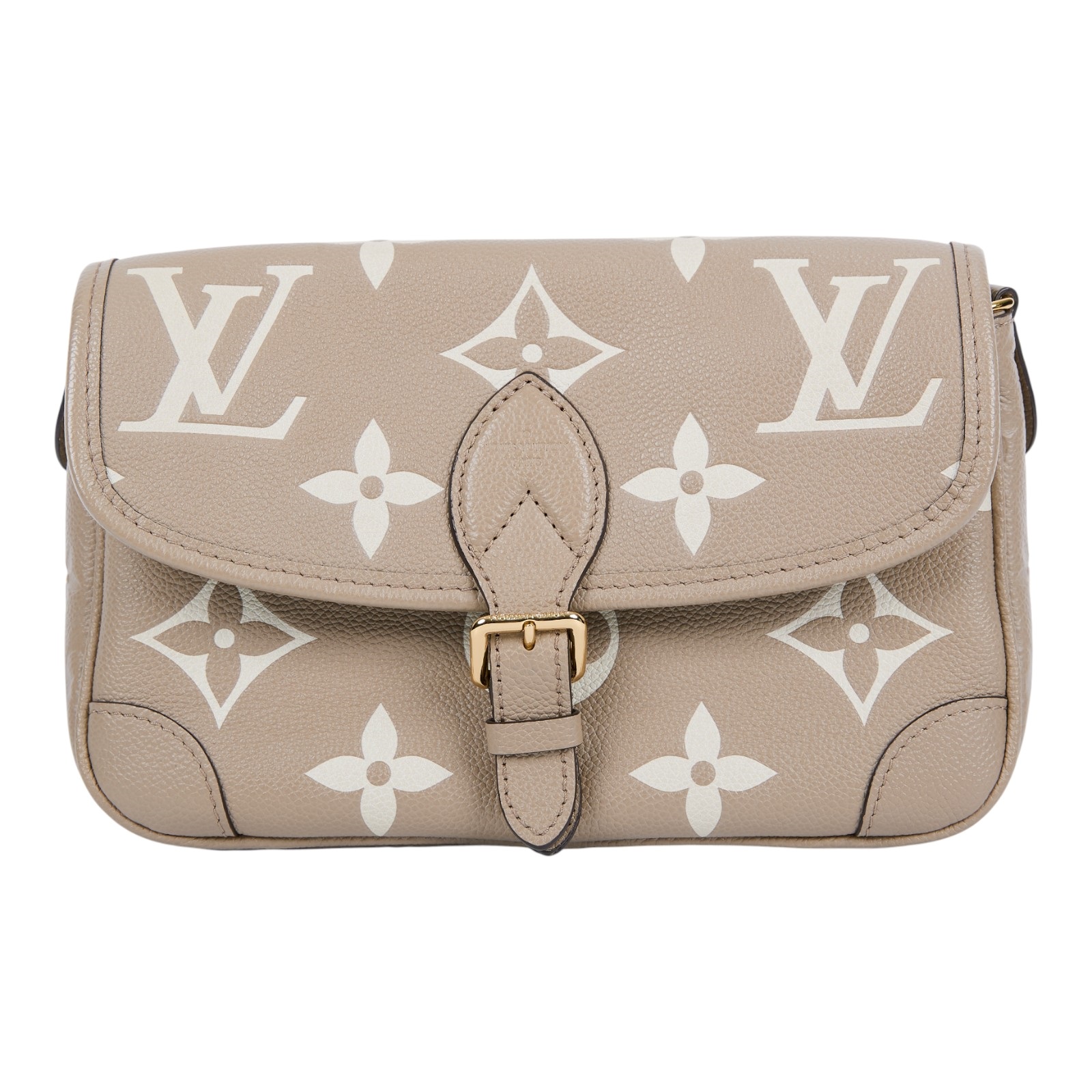 路易威登 LOUIS VUITTON Diane 腋下包法棍 單肩背包 斑鳩灰 奶油色 M46583 晶片款 斑鳩灰DIANE 防塵袋/背帶2